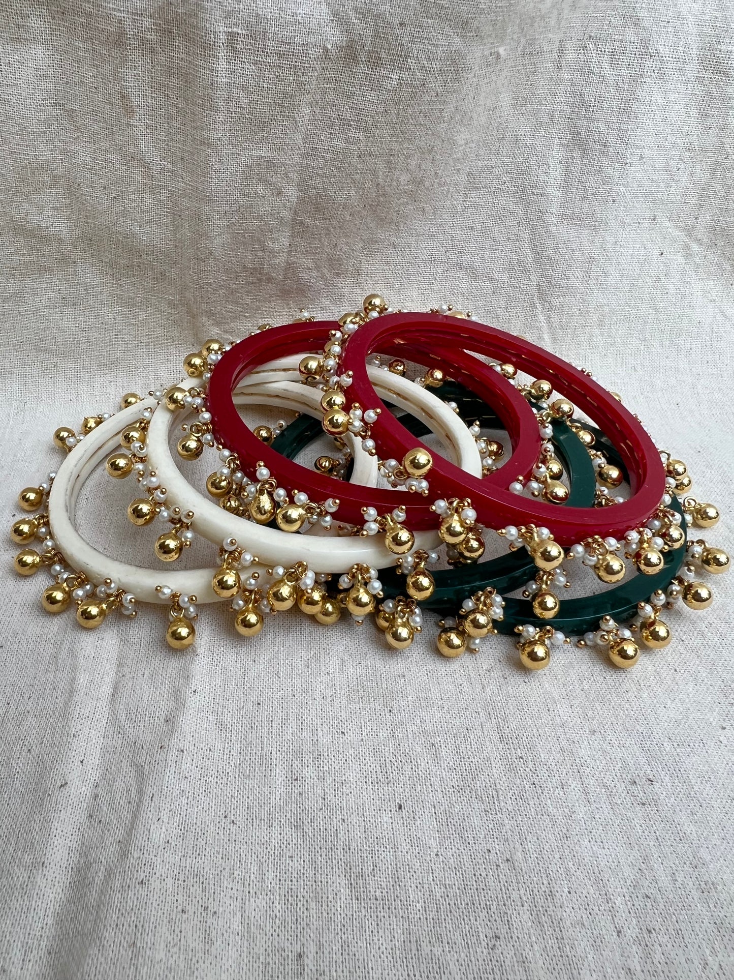 Pair of Chudi with Gold plated Ghunghru