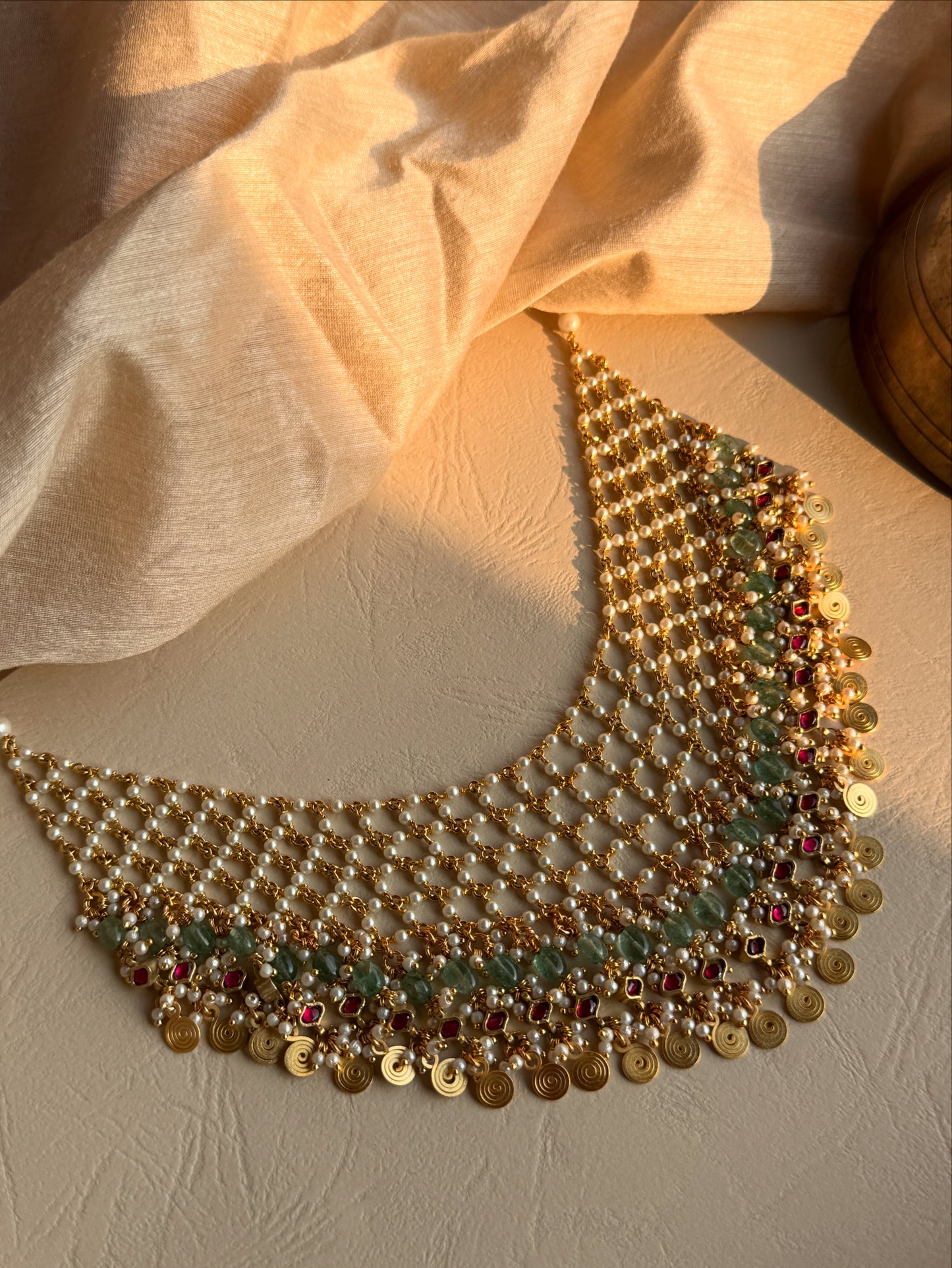 Handcrafted pearl Necklace