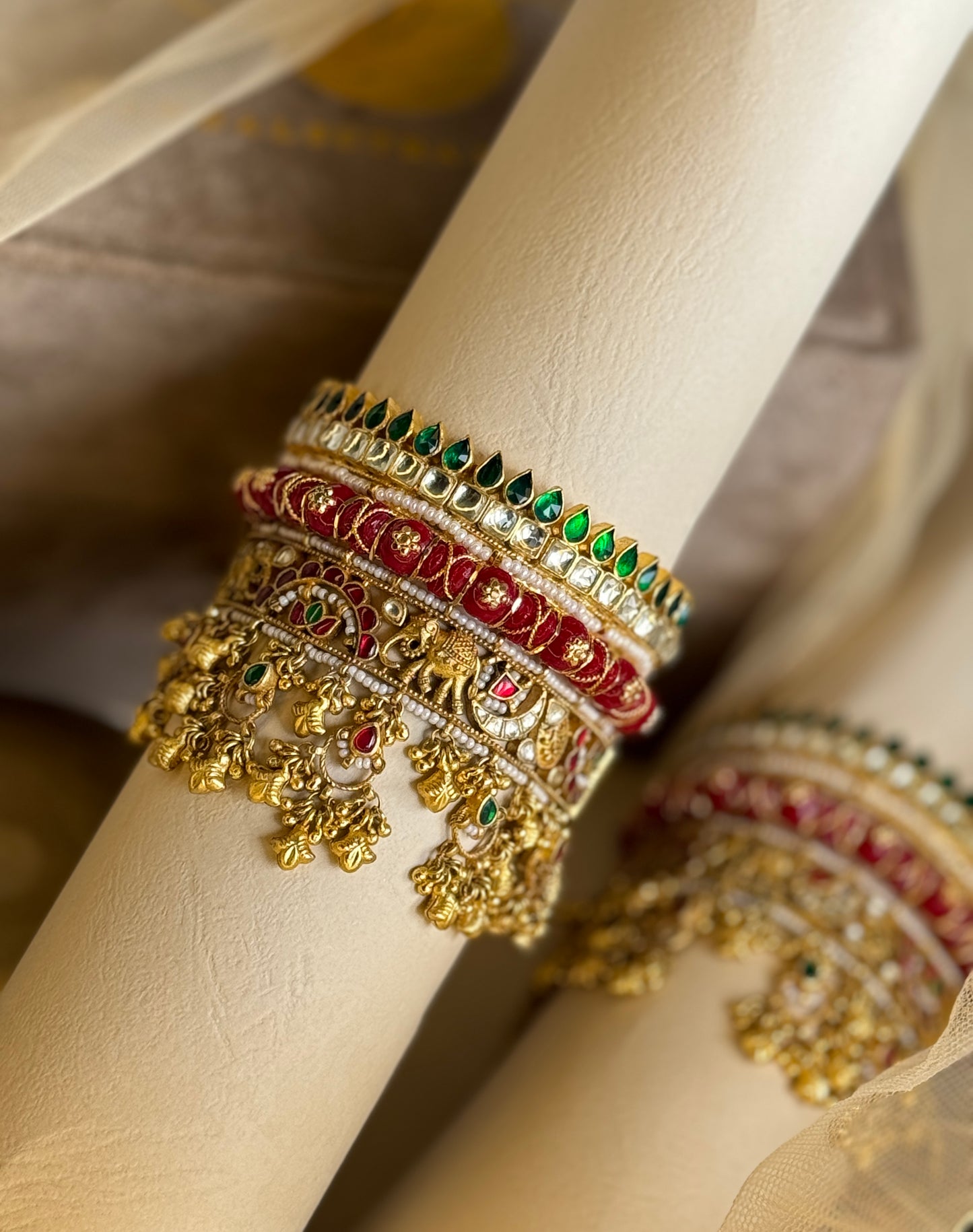 Heritage Charm Chuda Bangle Set for Wedding