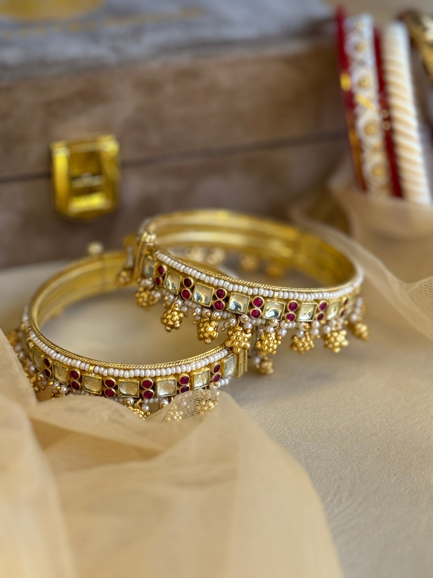 Traditional handcrafted bangles in heritage design
