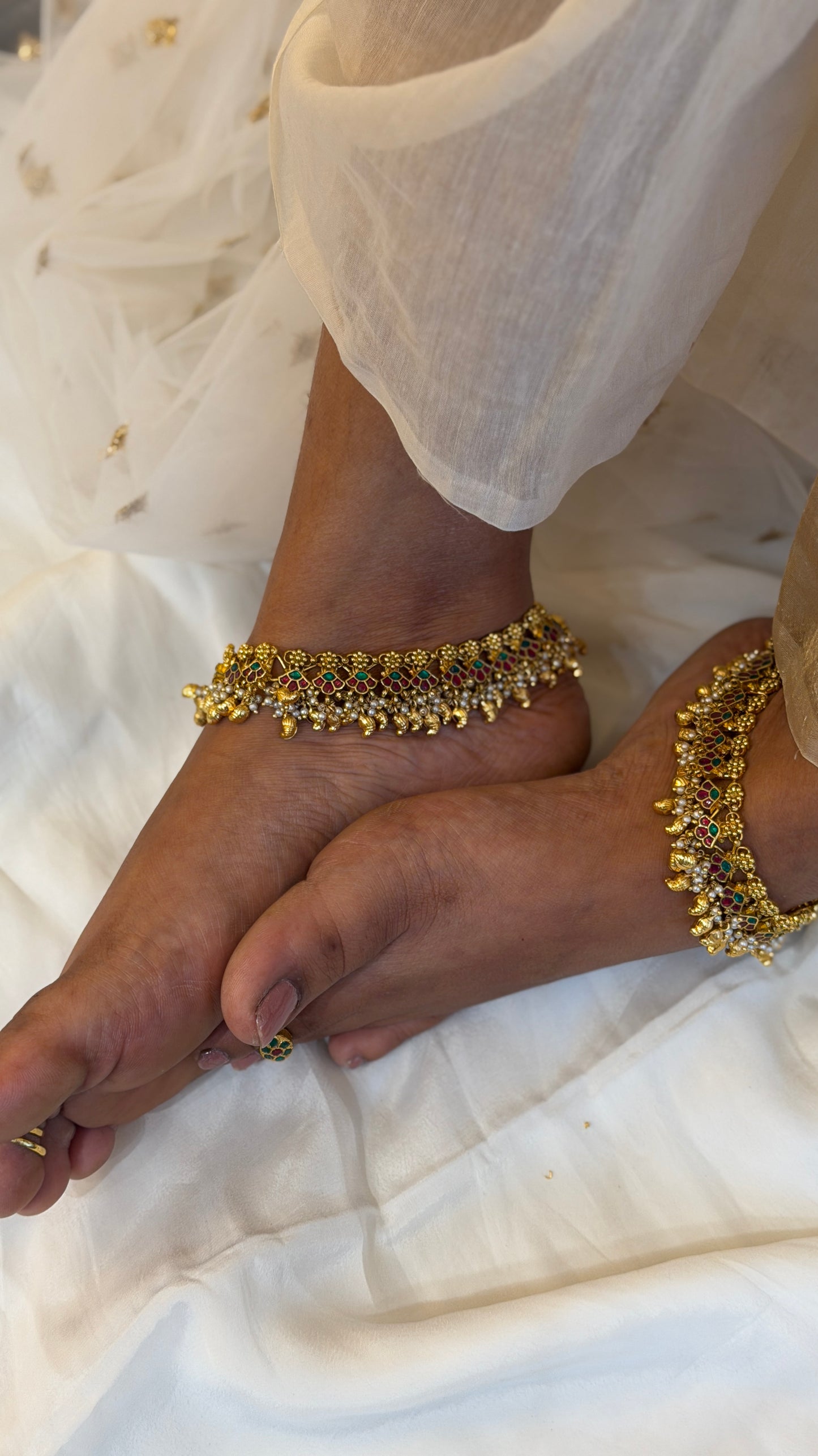 Vrindavan Jadau Payal