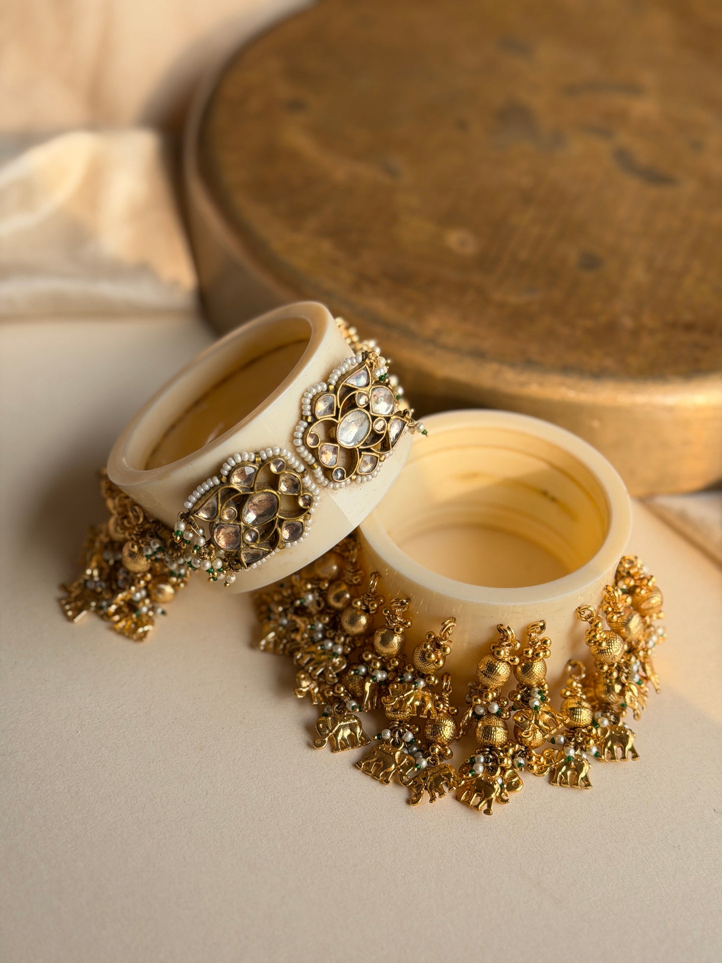 ELEPHANT INSPIRED BROAD BANGLE