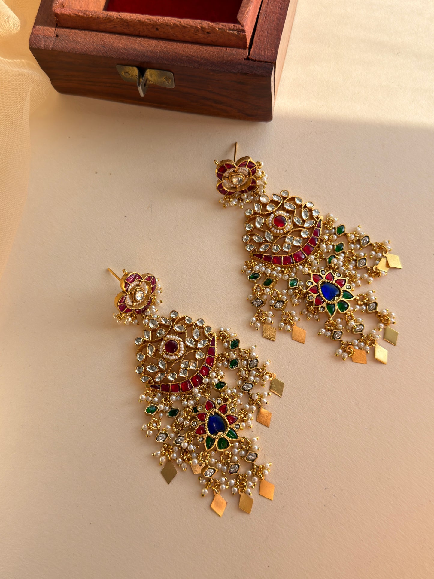 ROYAL MULTICOLOR JADAU CHANDBALI