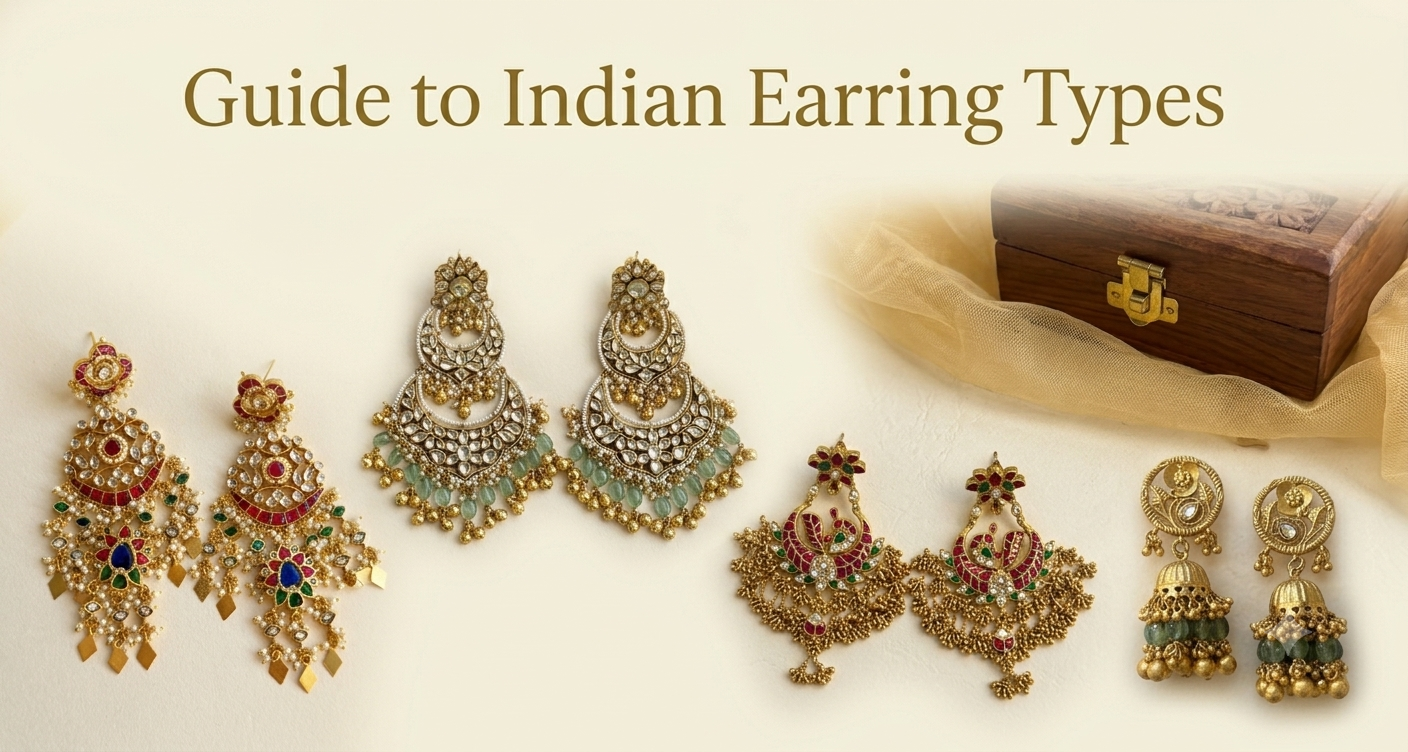 Complete Guide to Indian Earring Types: Jhumka, Chandbali, Bali & More