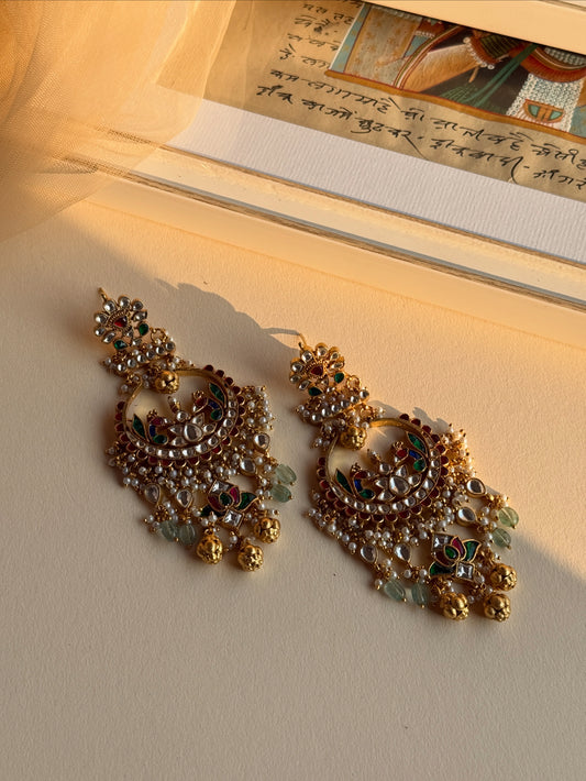 Heritage Multicolor and Gemstone earrings