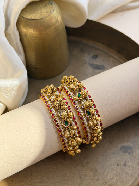 Jadau Bangles with Ghunghroos