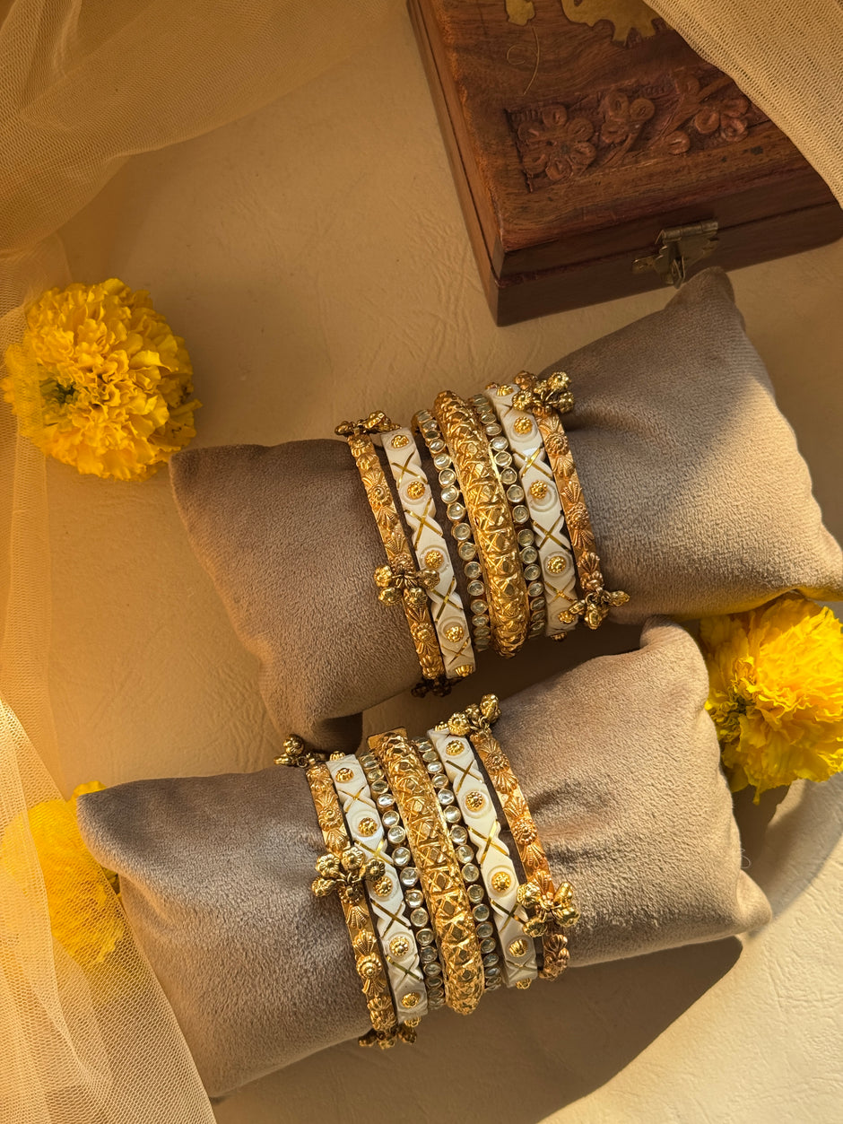 Bridal Chuda Sets | Complete Gold-Plated Wedding Chuda – Mangalsutra ...