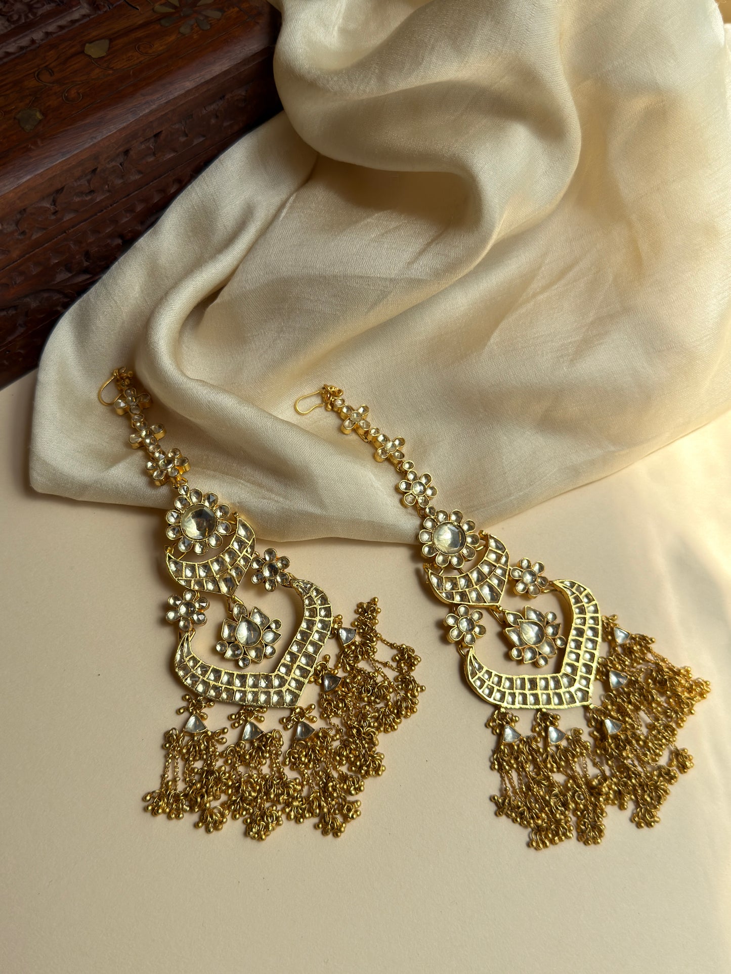 Roopkala Pearl Ghunghroo Earrings
