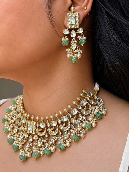 Aarohi Peacock Pearl Necklace