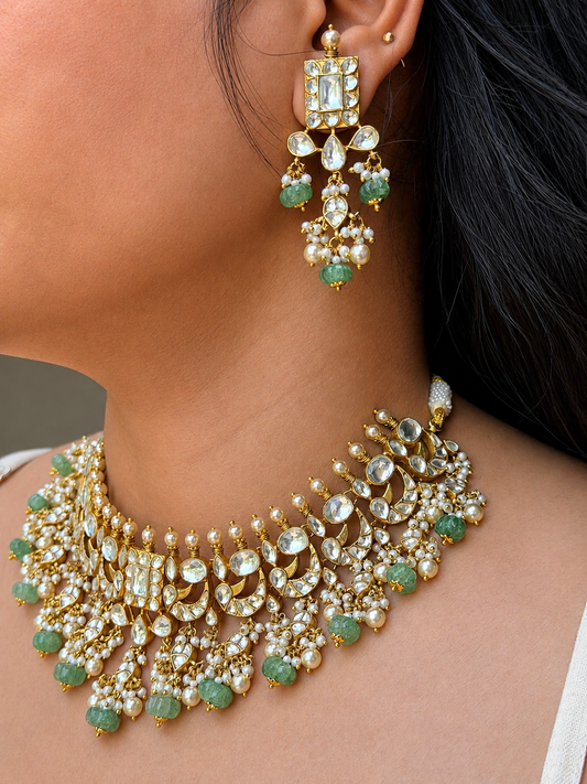 Aarohi Peacock Pearl Necklace
