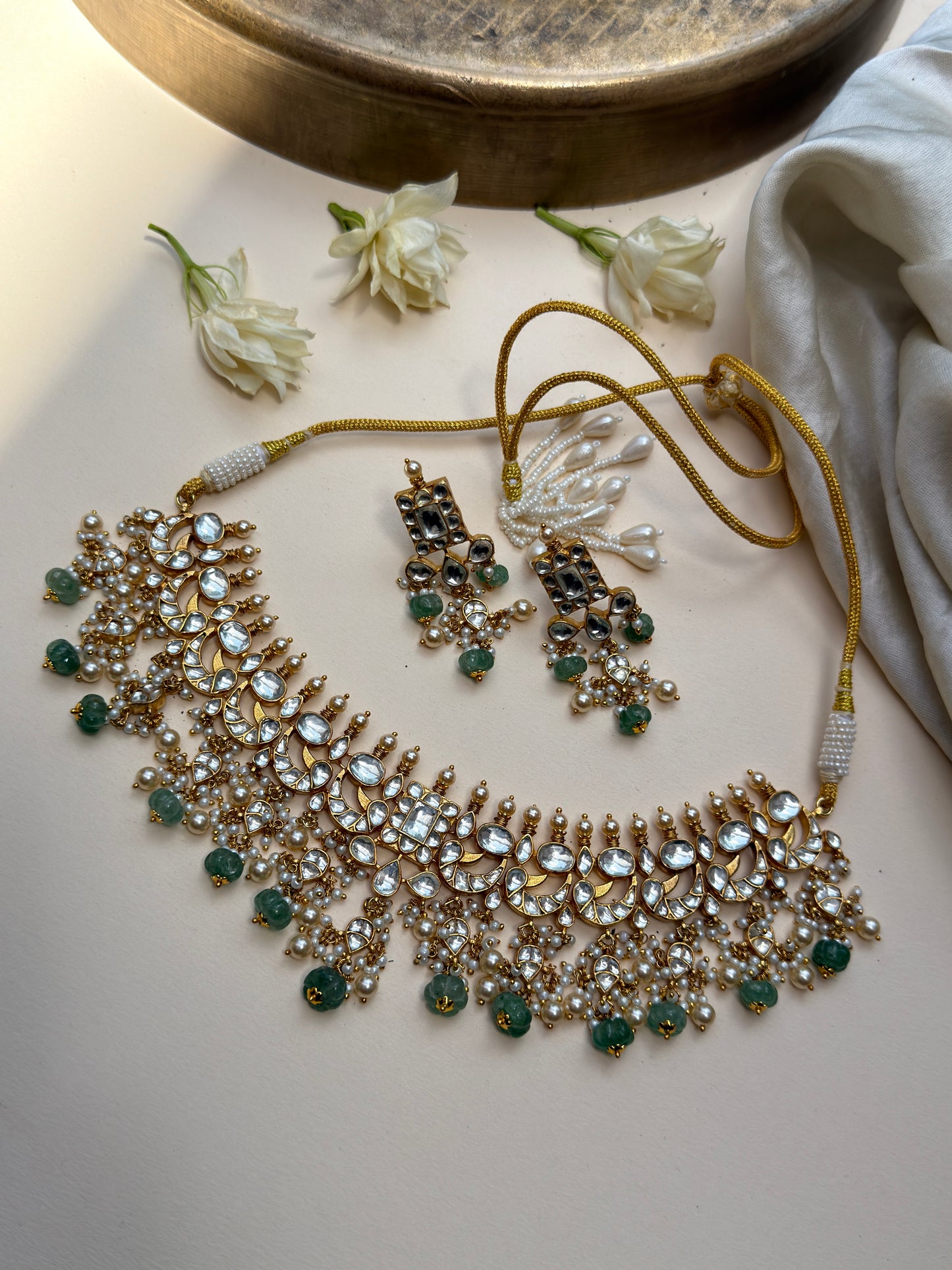 Aarohi Peacock Pearl Necklace