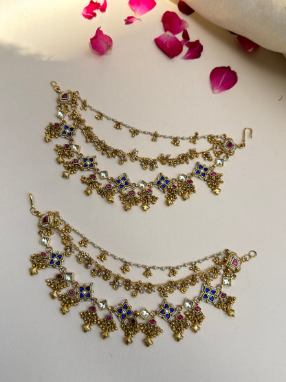 Neelanjali Jadau Ghunghroo Ear Chain