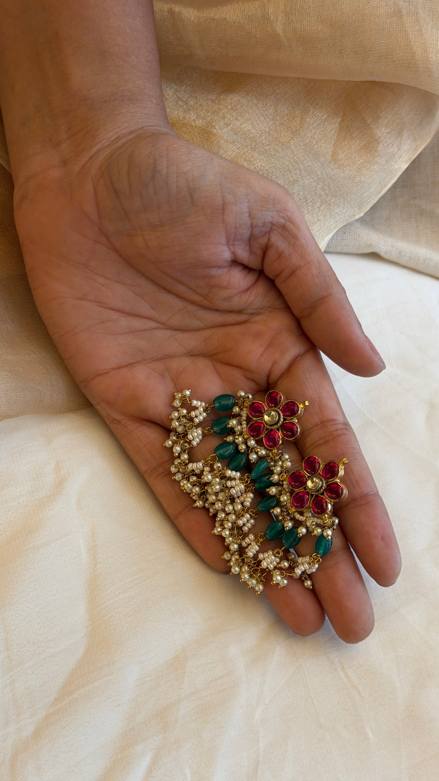 Aabha Floral Jadau Necklace