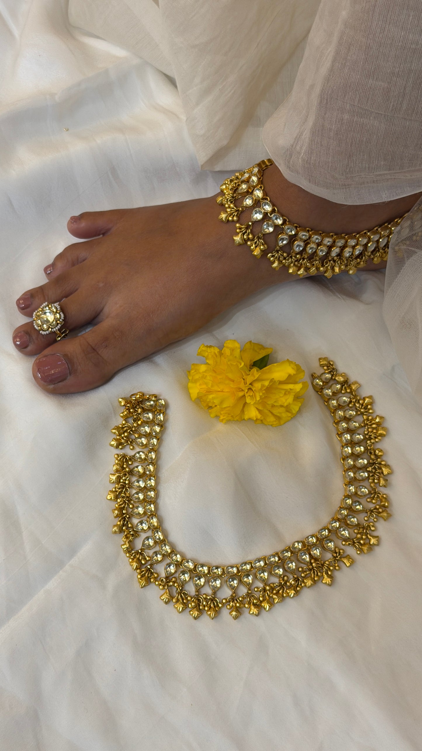 Devika Jadau anklets