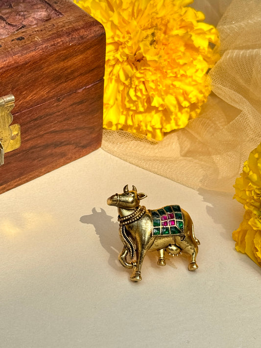 Gold plated Cow Shape ear studs