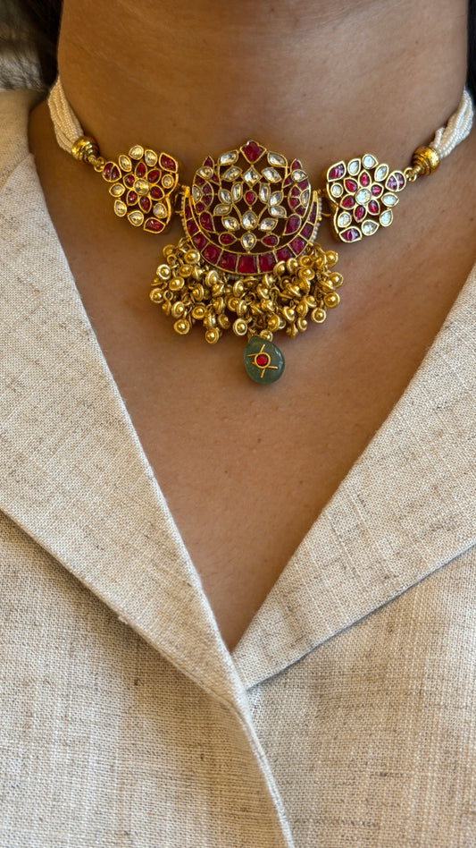 Rudrakshi Jadau Necklace