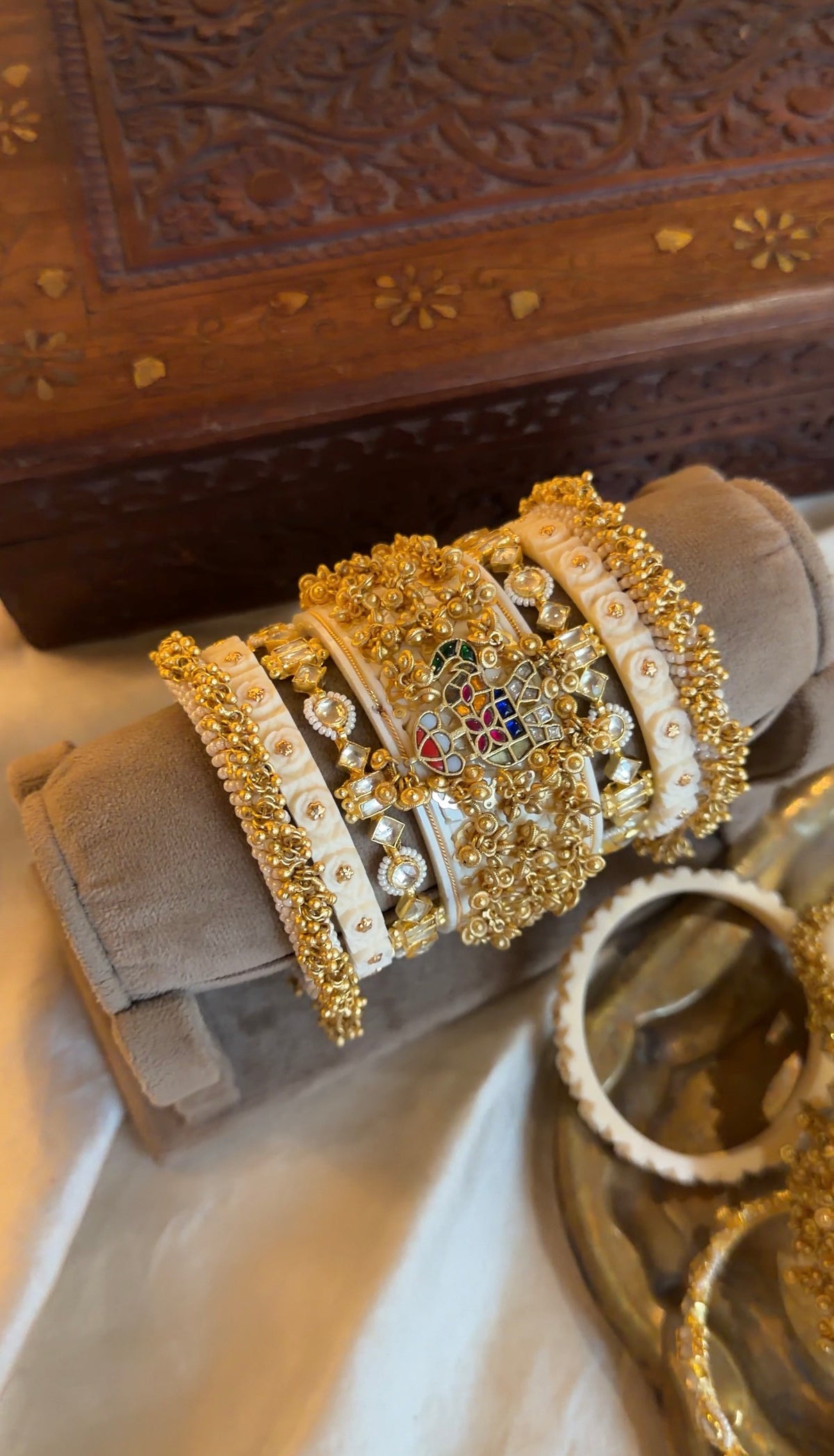 Gajraj inspired Heritage bangles set