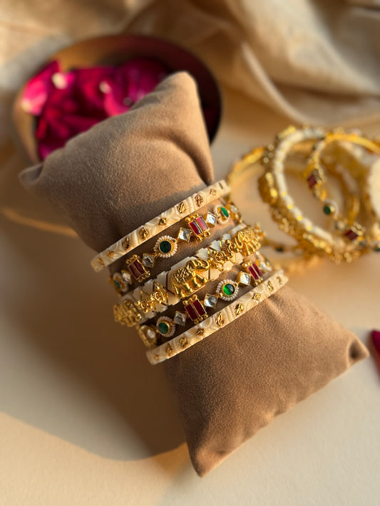 Shubh Gajanan Bangles Set