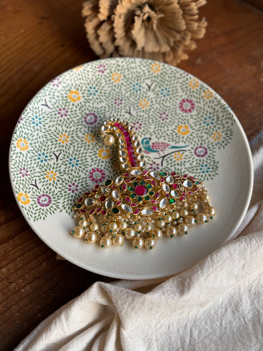 Head accessory - Kalangi brooch in gold plating